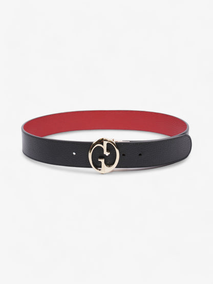 Gucci 1973 Reversible Belt Black / Red Leather 75cm / 30"