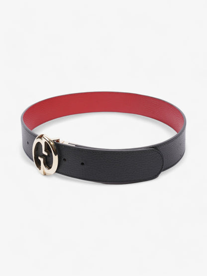 Gucci 1973 Reversible Belt Black / Red Leather 75cm / 30"