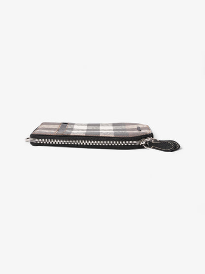 Burberry Phone Case Crossbody Dark Birch Brown Coated Canvas