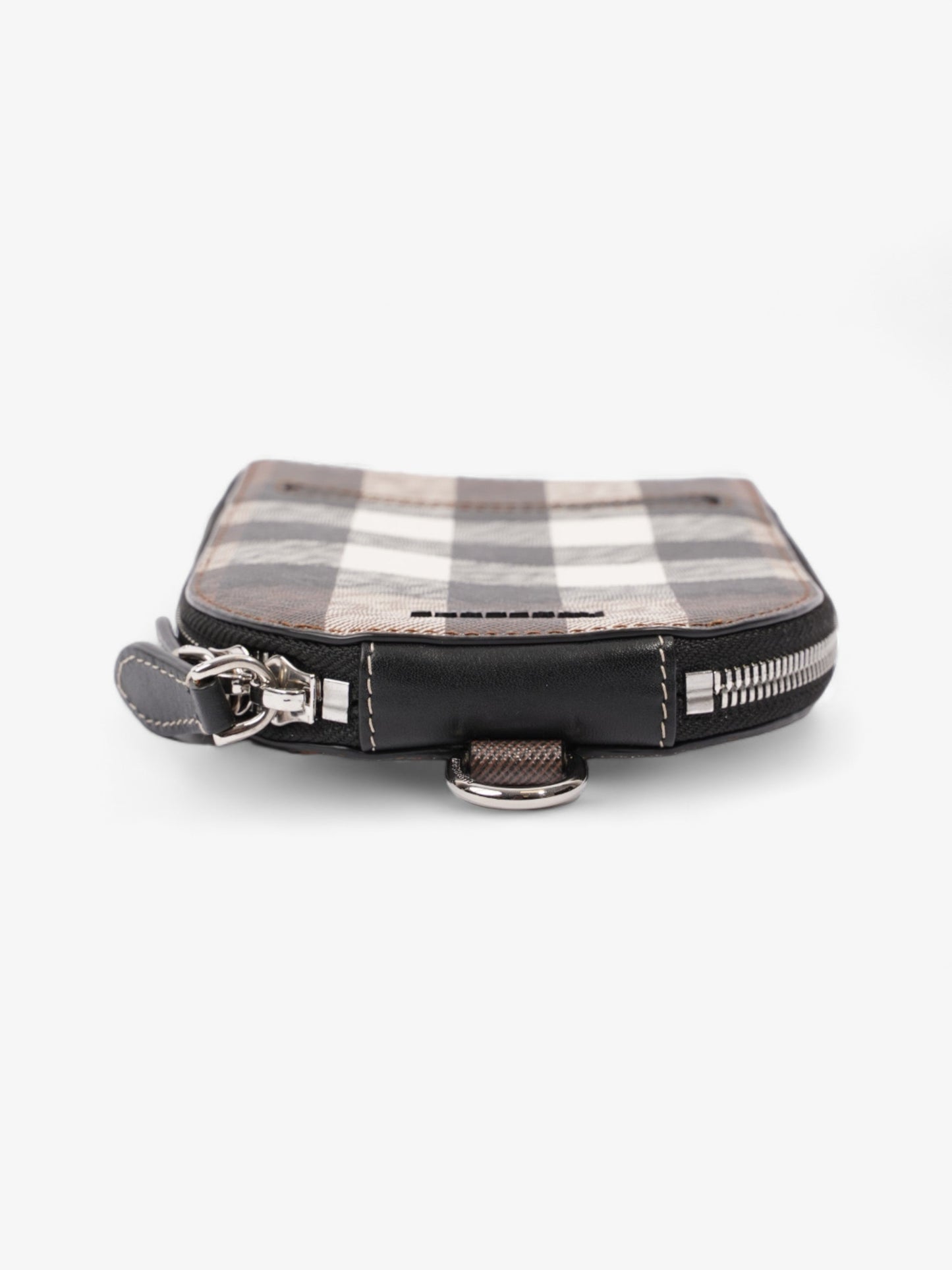 Burberry Phone Case Crossbody Dark Birch Brown Coated Canvas