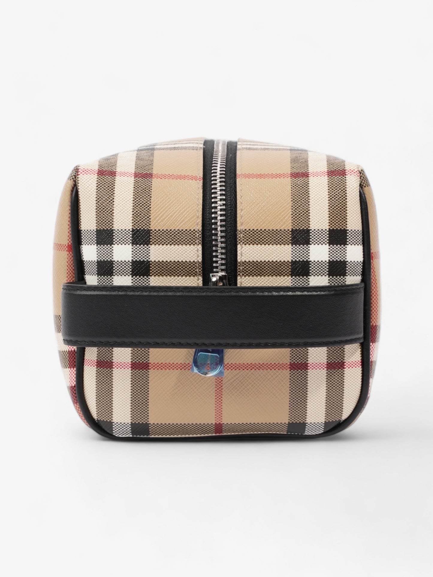 Burberry Wash Bag Archive Beige Coated Canvas
