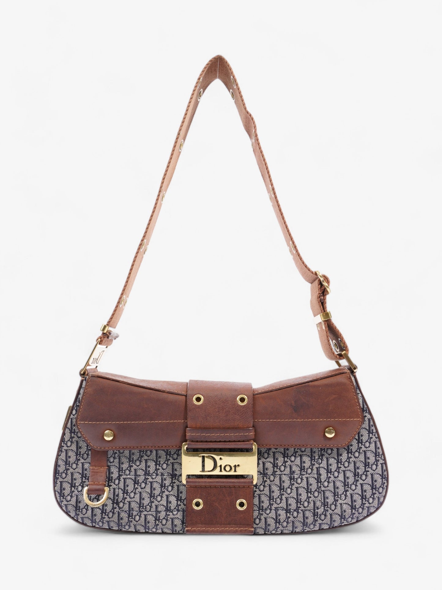 Christian Dior Street Chic Columbus Blue Oblique / Brown Canvas