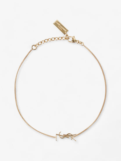 Saint Laurent YSL Chain Bracelet Gold Brass Large