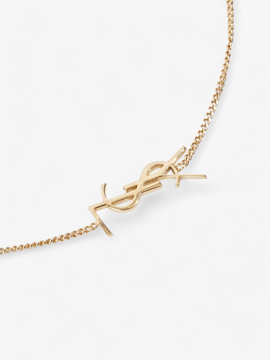 Saint Laurent YSL Chain Bracelet Gold Brass Large
