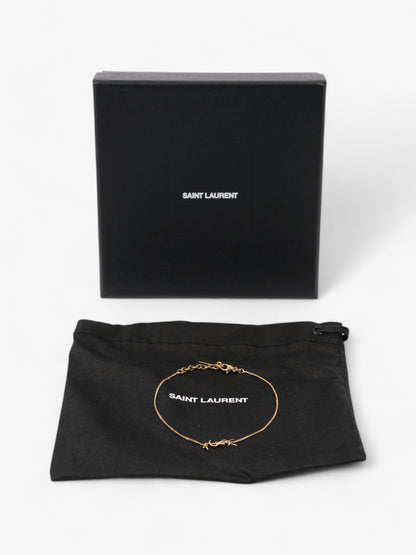 Saint Laurent YSL Chain Bracelet Gold Brass Large