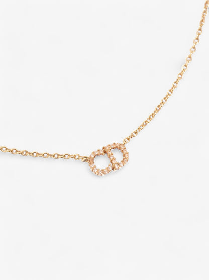 Christian Dior Clair D Lune Necklace Gold Base Metal