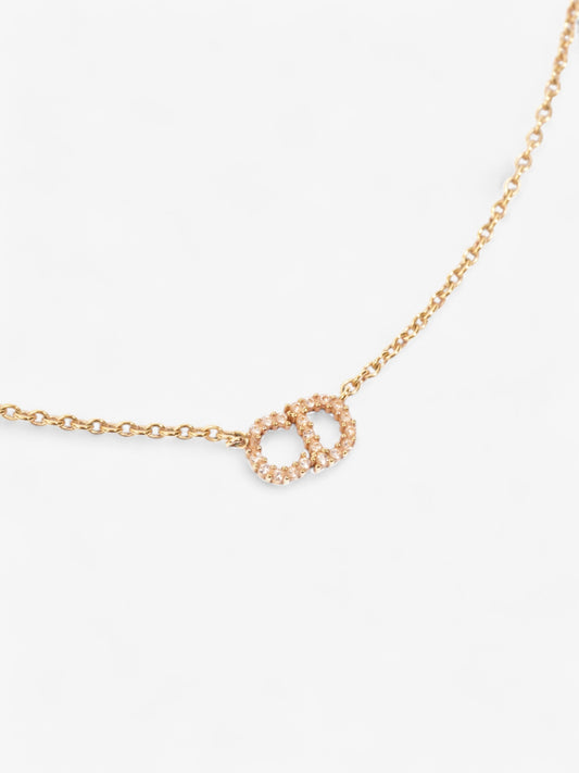 Christian Dior Clair D Lune Necklace Gold Base Metal