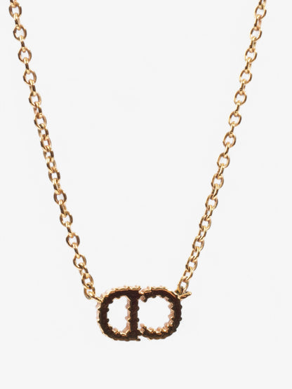 Christian Dior Clair D Lune Necklace Gold Base Metal