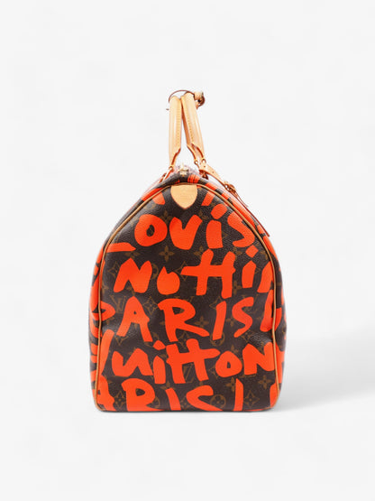 Louis Vuitton Keepall Graffiti 50 Monogram / Orange Coated Canvas