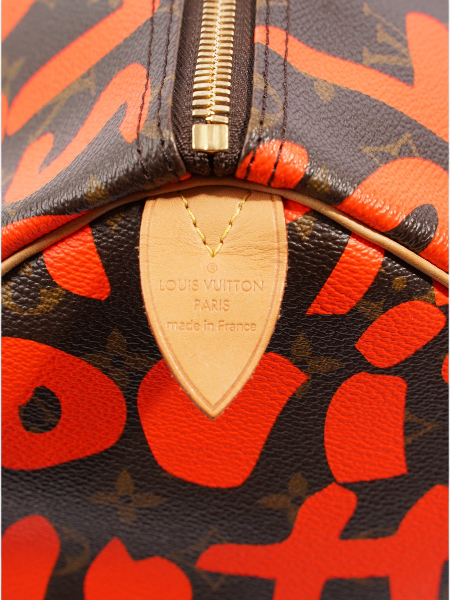 Louis Vuitton Keepall Graffiti 50 Monogram / Orange Coated Canvas