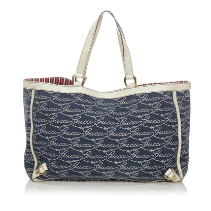 Gucci Abbey D- Ring Canvas Tote Bag (SHG-32612)