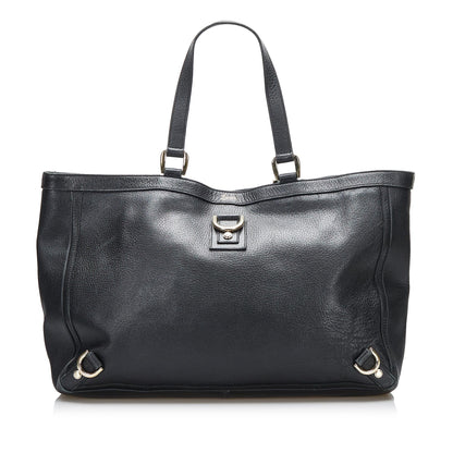 Gucci Abbey D-Ring Leather Tote (SHG-qhPuxB)