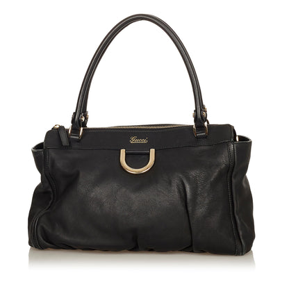Gucci Abbey D-ring Leather Shoulder Bag (SHG-31845)