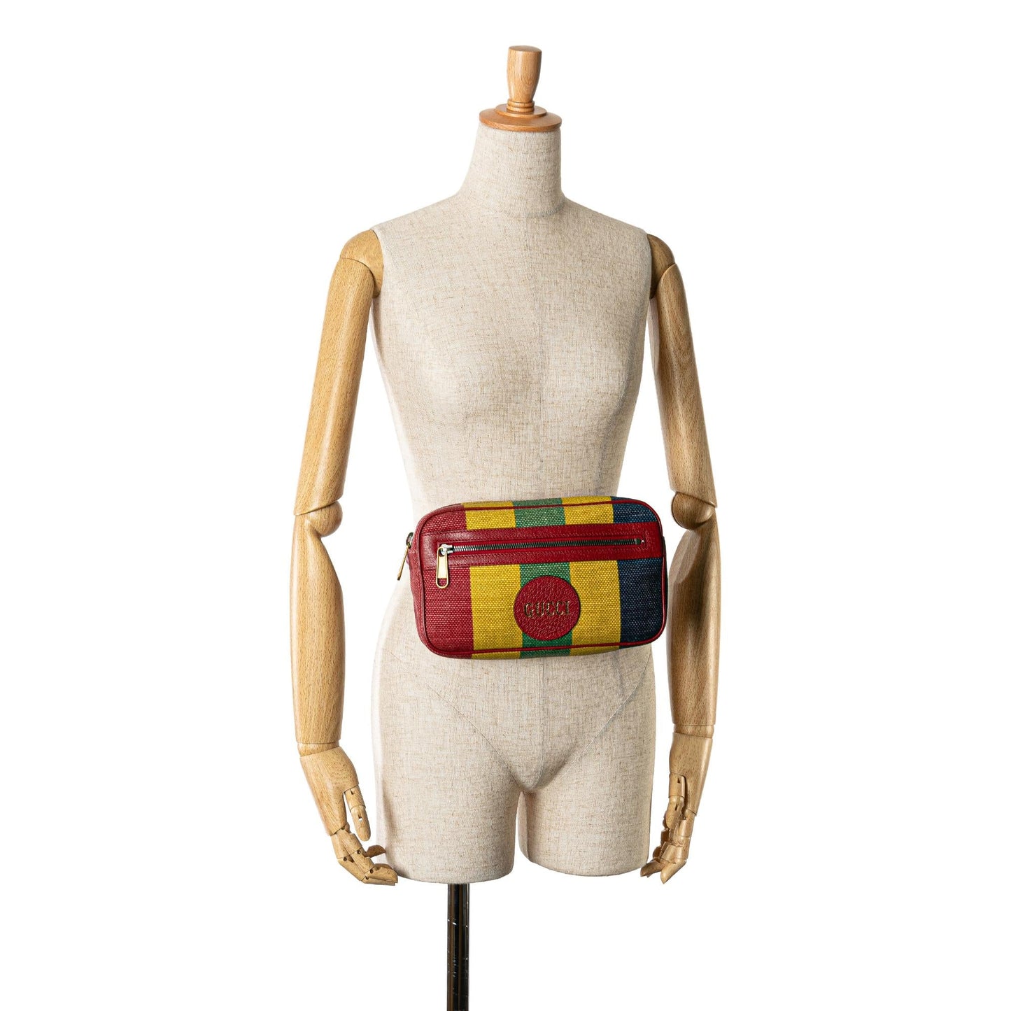 Gucci Baiadera Canvas Stripe Belt Bag