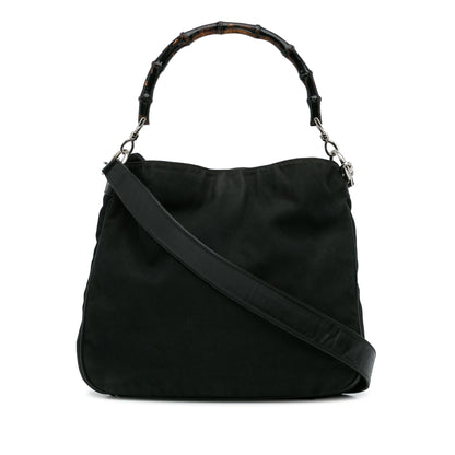 Gucci Bamboo Canvas Satchel (SHG-vwizBa)