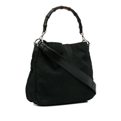 Gucci Bamboo Canvas Satchel (SHG-vwizBa)