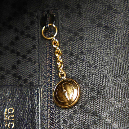 Gucci Bamboo Drawstring Leather Backpack (SHG-22299)