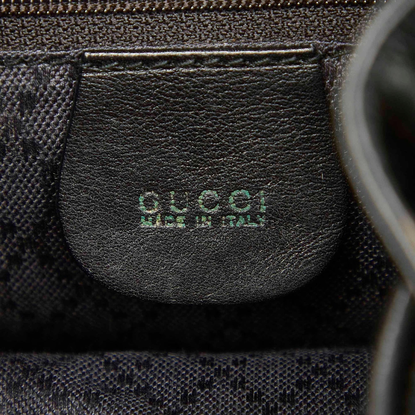 Gucci Bamboo Drawstring Leather Backpack (SHG-22300)