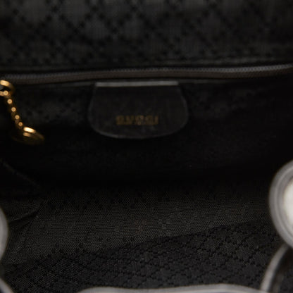 Gucci Bamboo Drawstring Leather Backpack (SHG-26388)