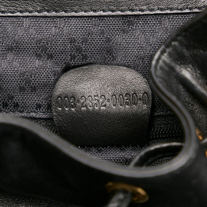Gucci Bamboo Drawstring Leather Backpack (SHG-33985)