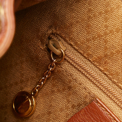 Gucci Bamboo Drawstring Leather Backpack (SHG-34099)