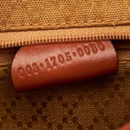 Gucci Bamboo Drawstring Leather Backpack (SHG-36155)