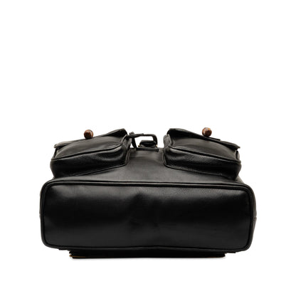 Gucci Bamboo Drawstring Leather Backpack (SHG-b7jhdk)