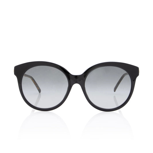 Gucci Bamboo Effect Interlocking G Round Cat Eye Sunglasses (SHF-J46BDC)