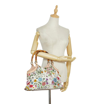 Gucci Bamboo Flora Handbag (SHG-cQcjVH)