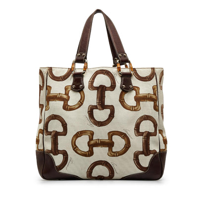 Gucci Bamboo Horsebit Tote (SHG-S7HTdu)