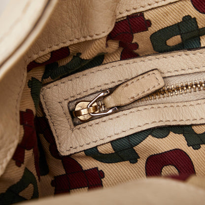 Gucci Bamboo Indy Leather Satchel (SHG-VsCzz0)
