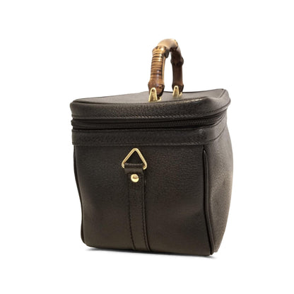 Gucci Bamboo Leather Vanity Bag (SHG-pwS0uj)