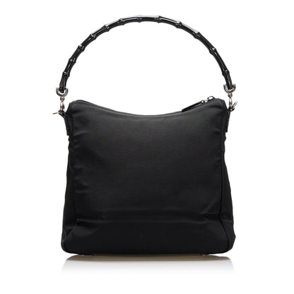 Gucci Bamboo Nylon Satchel (SHG-36702)