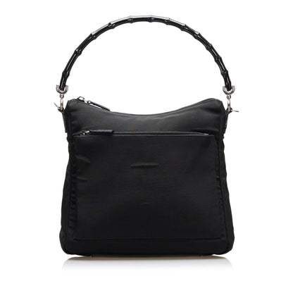 Gucci Bamboo Nylon Satchel (SHG-36702)