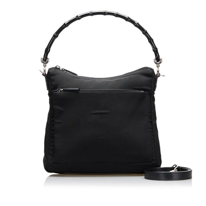 Gucci Bamboo Nylon Satchel (SHG-36702)