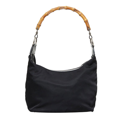 Gucci Bamboo Nylon Shoulder Bag (SHG-d4KAgE)