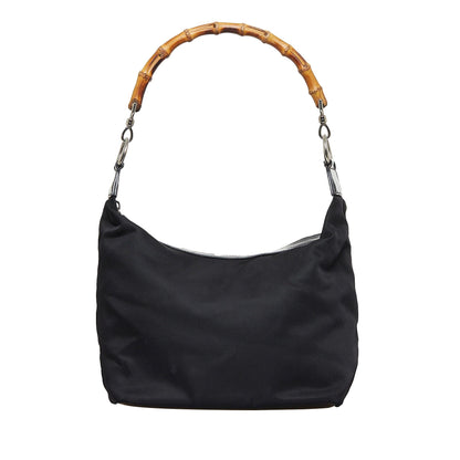 Gucci Bamboo Nylon Shoulder Bag (SHG-d4KAgE)