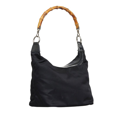 Gucci Bamboo Nylon Shoulder Bag (SHG-d4KAgE)