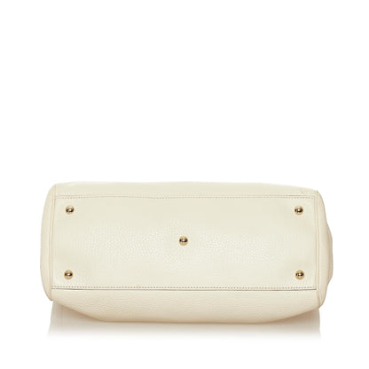 Gucci Bamboo Shopper Leather Satchel (SHG-34372)