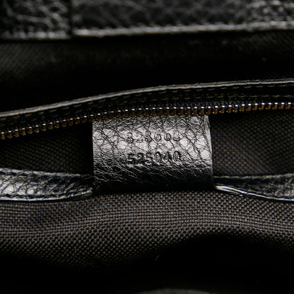 Gucci Bamboo Shopper Leather Satchel (SHG-35517)