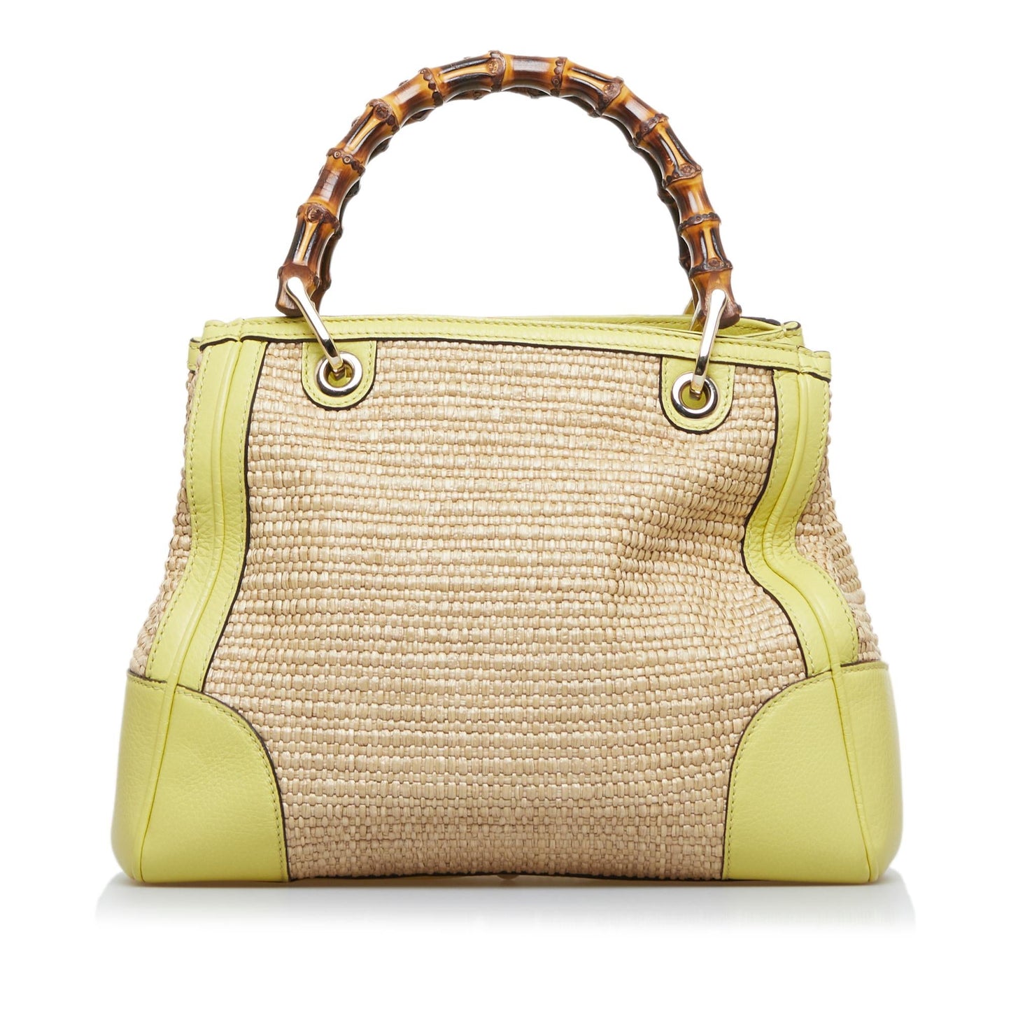 Gucci Bamboo Shopper Raffia Satchel (SHG-O4uoe2)