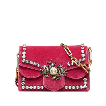 Gucci Broadway Velvet Crossbody Bag (SHG-rebUun)