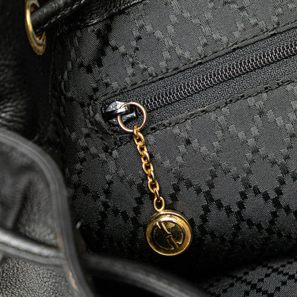 Gucci Calfskin Bamboo Drawstring Backpack