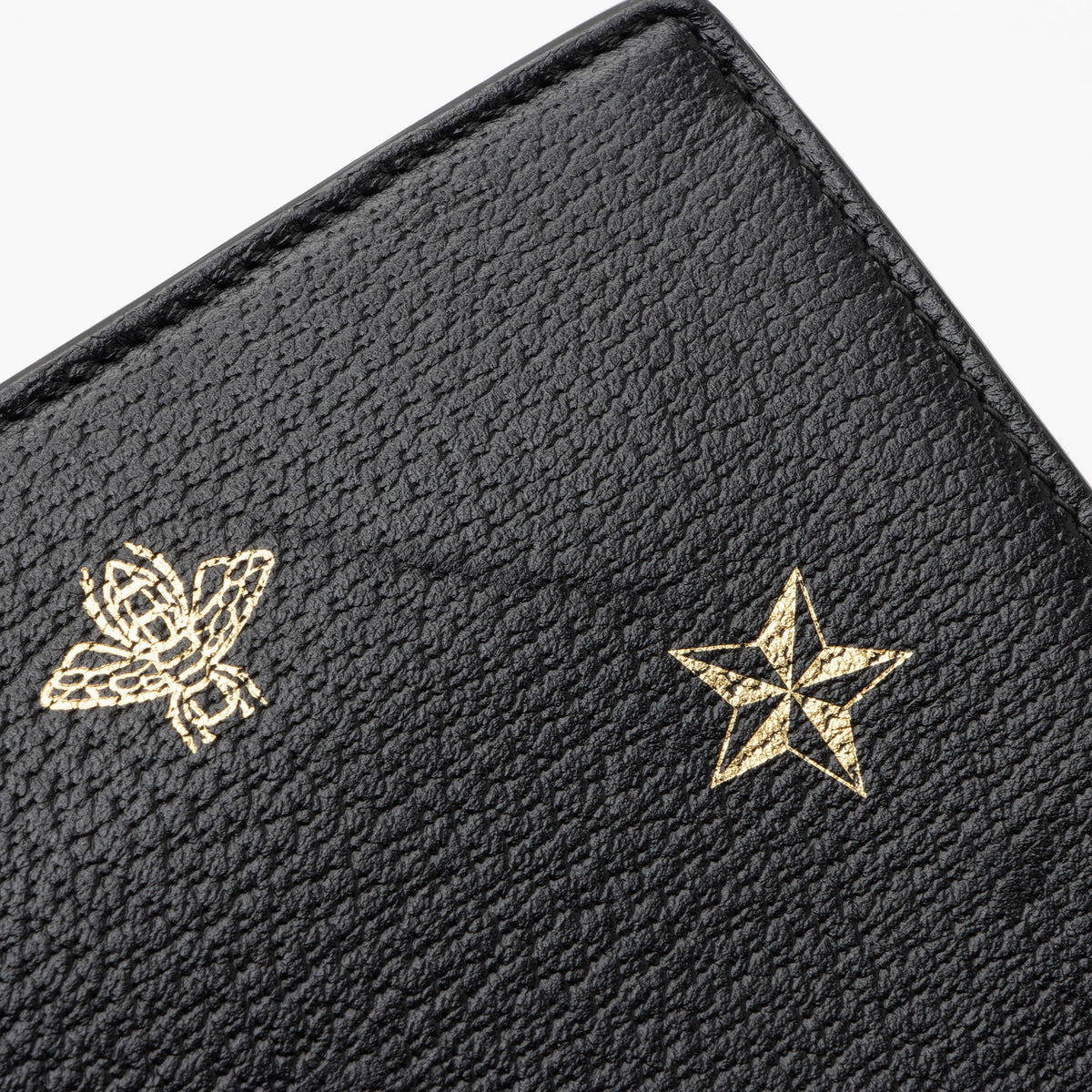 Gucci Calfskin Bee Star Wristlet (SHF-8glDSR)