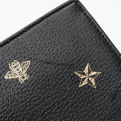 Gucci Calfskin Bee Star Wristlet (SHF-8glDSR)