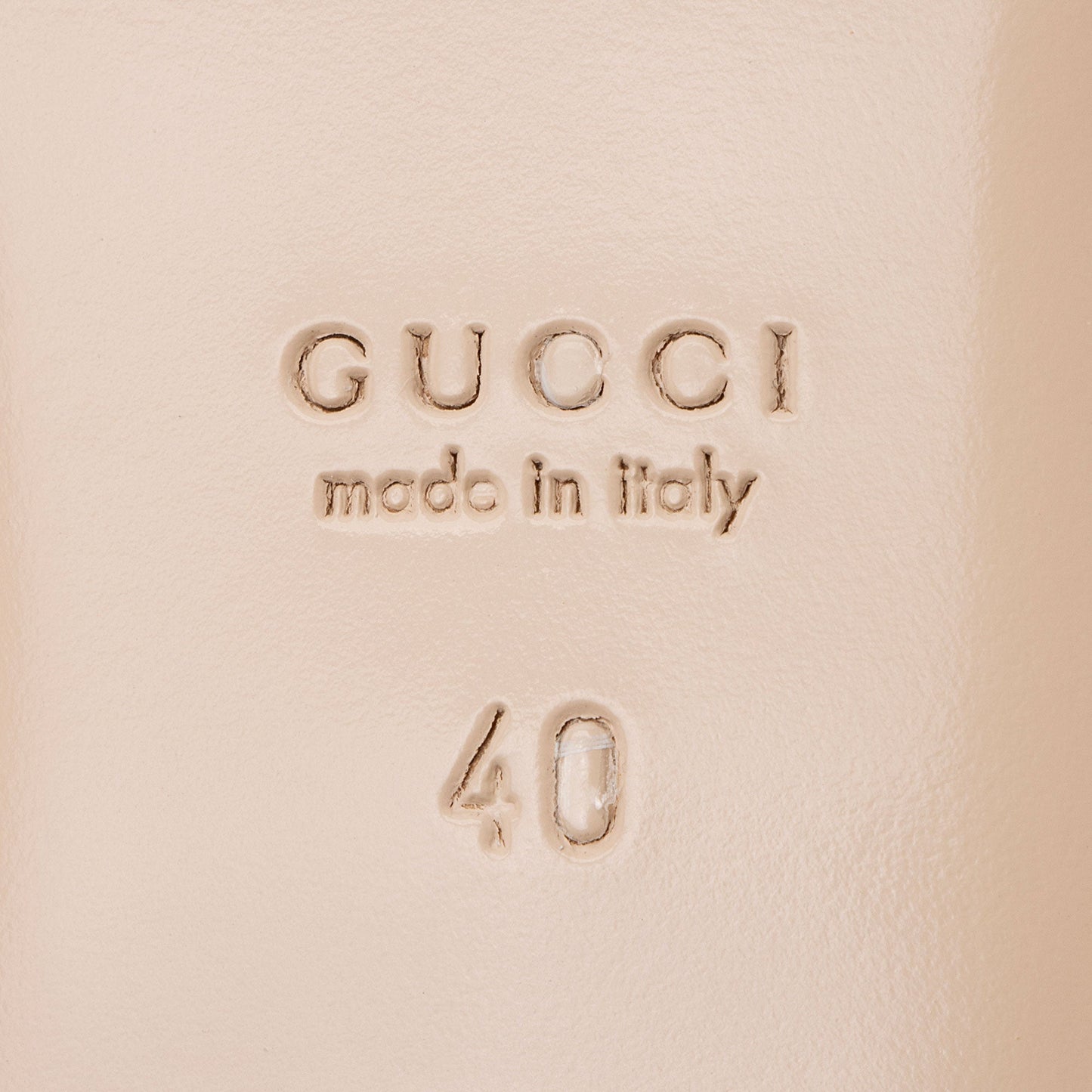 Gucci Calfskin Glitter Double G Slingback Flats - Size 10 / 40