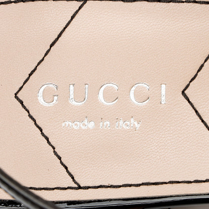 Gucci Calfskin Glitter Double G Slingback Flats - Size 10 / 40