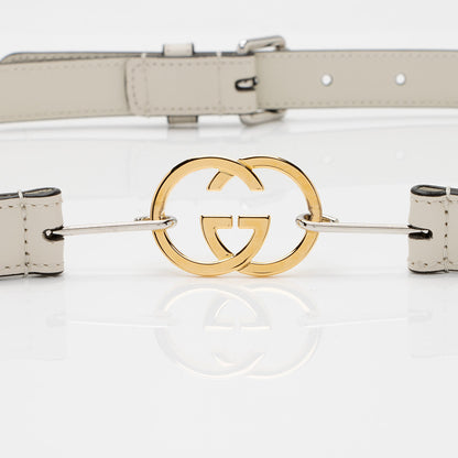 Gucci Calfskin Interlocking G Slim Belt - Size 38 / 95 (SHF-IbtT6F)