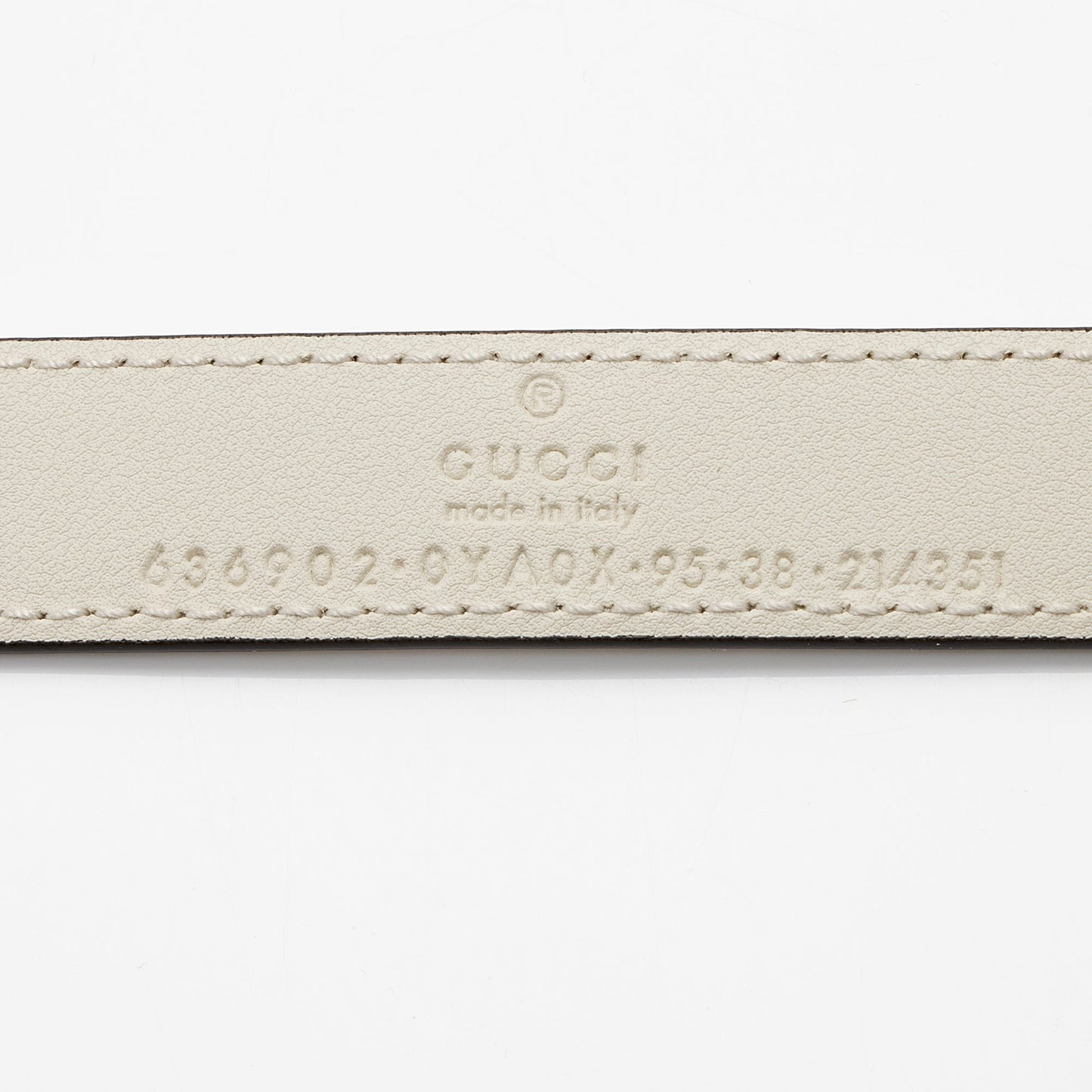 Gucci Calfskin Interlocking G Slim Belt - Size 38 / 95 (SHF-IbtT6F)