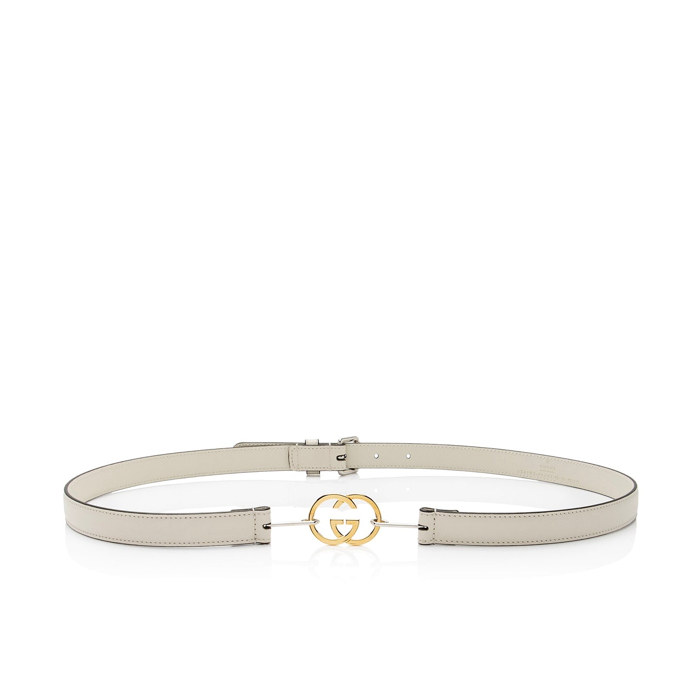 Gucci Calfskin Interlocking G Slim Belt - Size 38 / 95 (SHF-IbtT6F)